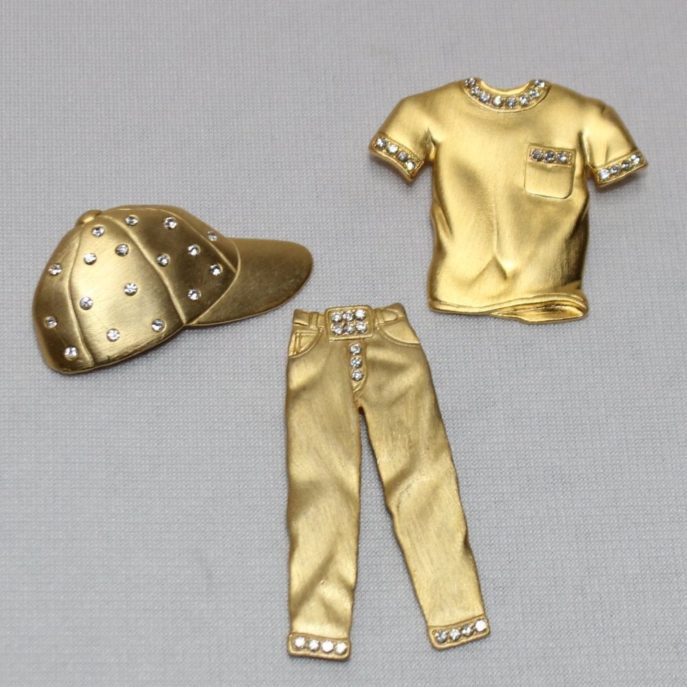 Vintage J. Jonette Hat Shirt and Pant Brooches